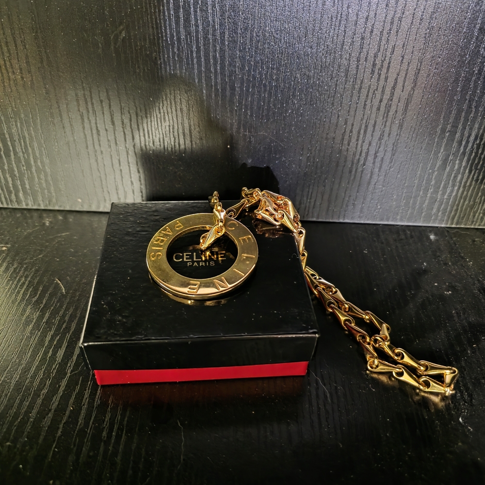 Celine Paris Elegant Gold Platted Necklace Make Offer